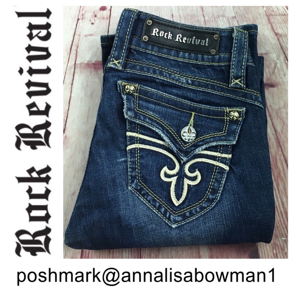 ☮️Rock Revival Gwen Bootcut denim Jean size 27